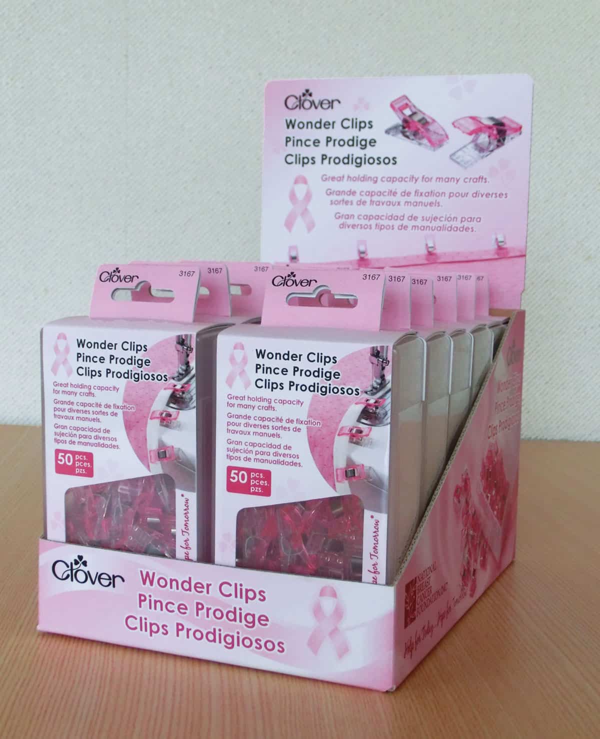3167 Pink Wonderclips (Display)