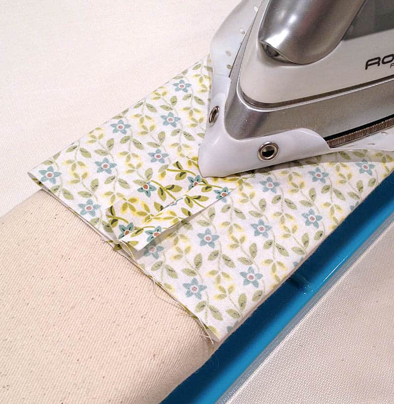 Isolate a seam without pressing creases nearby