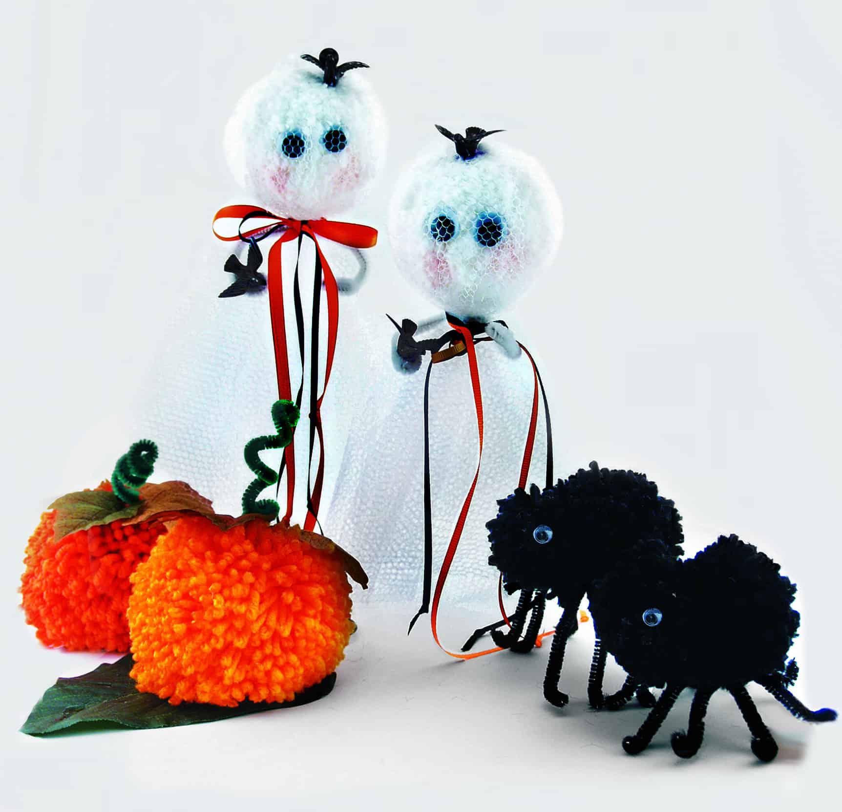Halloween Pom-Pom Crafts – Clover Needlecraft