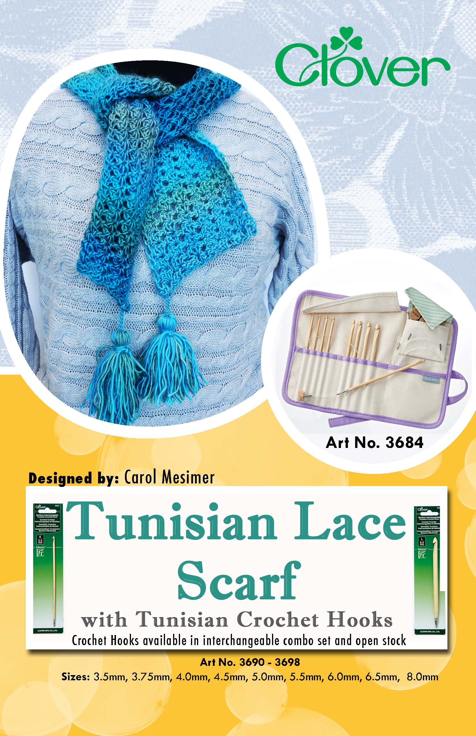 How We Use It: Tunisian Crochet Hooks *free scarf pattern inside* – Clover  Needlecraft