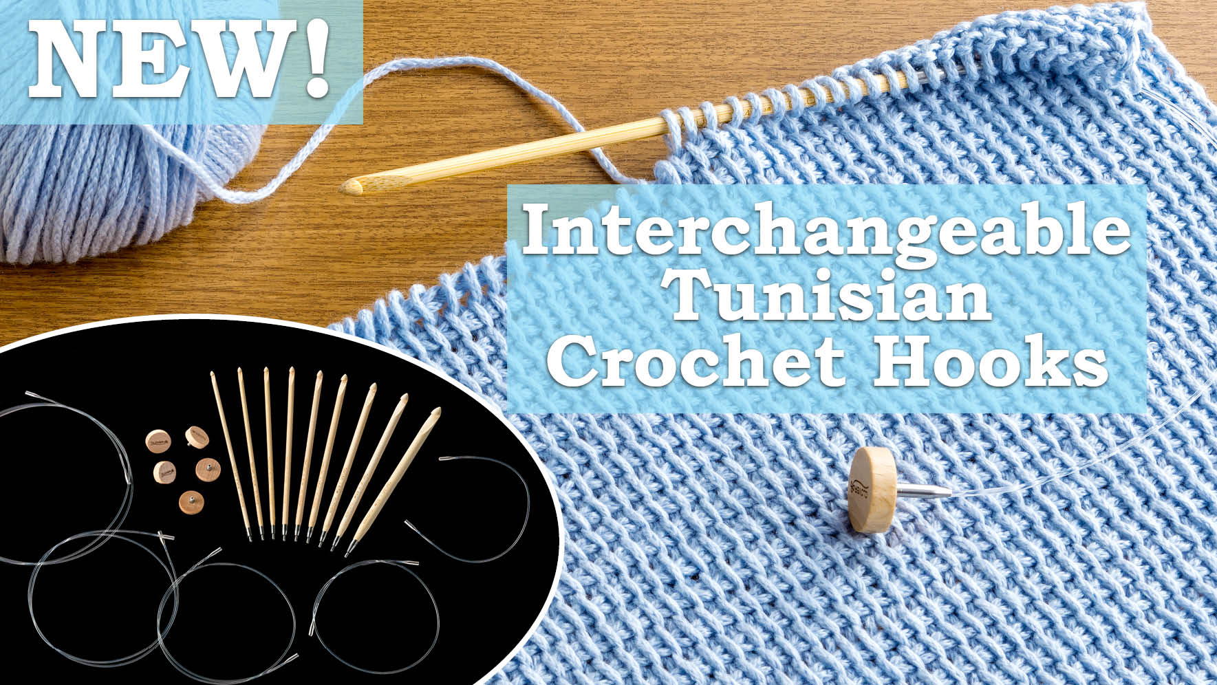 New to Clover: Interchangeable Tunisian Crochet Hooks – Clover Needlecraft