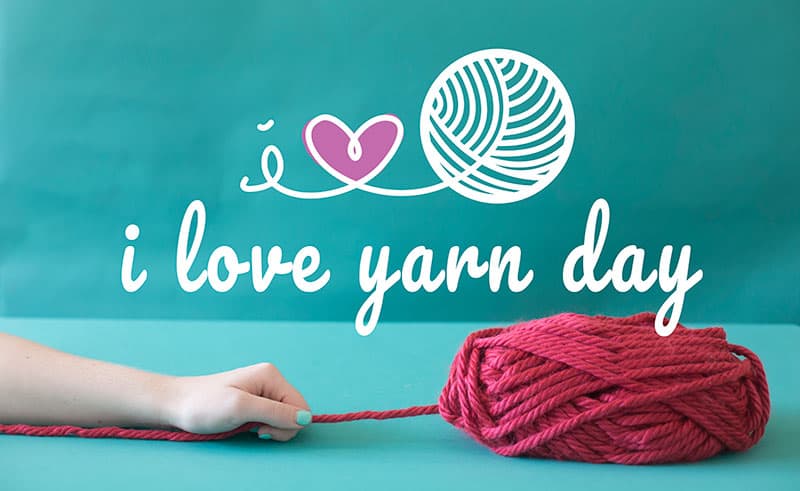 I Love Yarn Day - i love yarn day knitting yarn woman heart