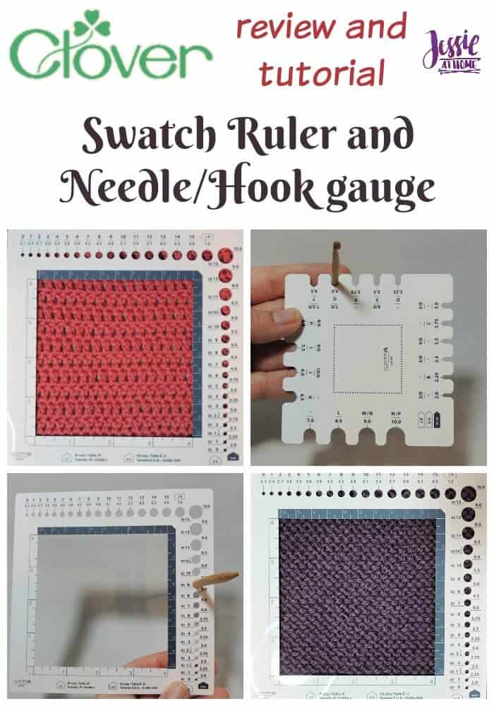 Clover Swatch Ruler and Needle or Hook Gauge