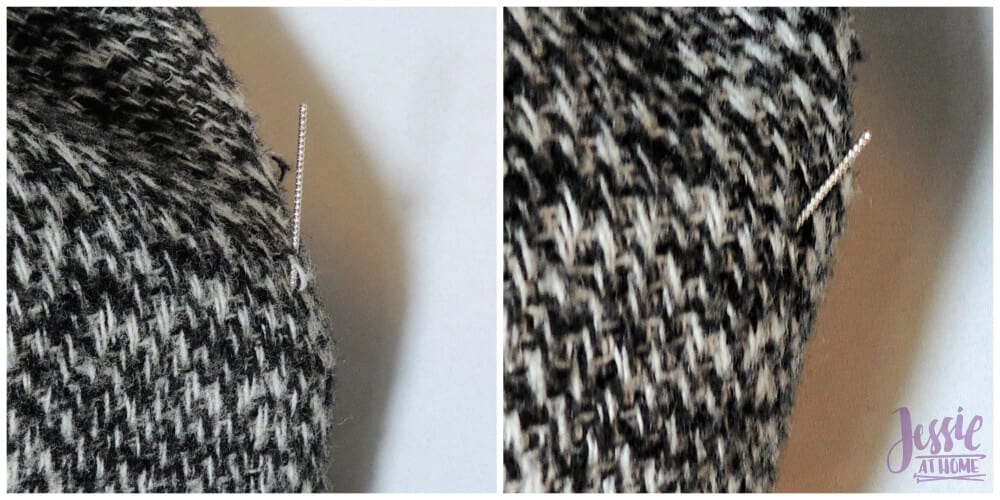 A fabric fixer snag repair tool from Miles Kimball repairs knits