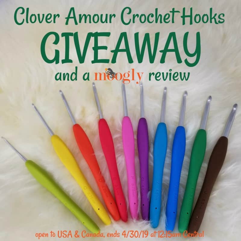 Clover Amour Crochet Hooks Giveaway and Moogly Review