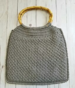 Patons Pinwheel Bottom Tunisian Crochet Bag​ Pattern