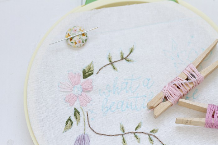 Tutorial How to frame your embroidery work in a hoop