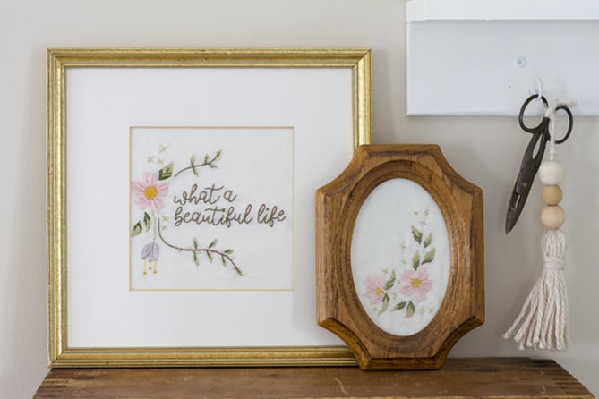 Whimsical Embroidery Hoop Frames