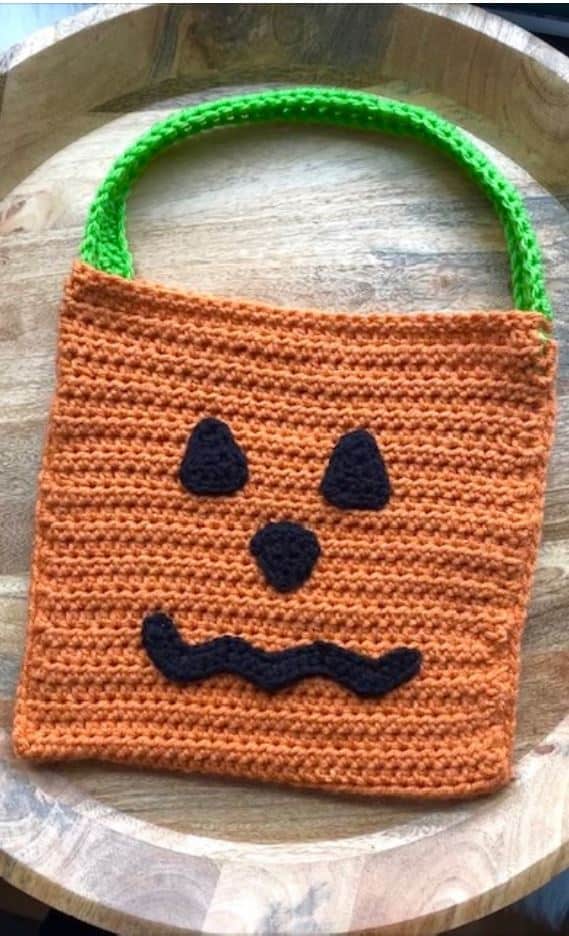 Jack-o-lantern Tote Bag- Crochet Pattern – Clover Needlecraft