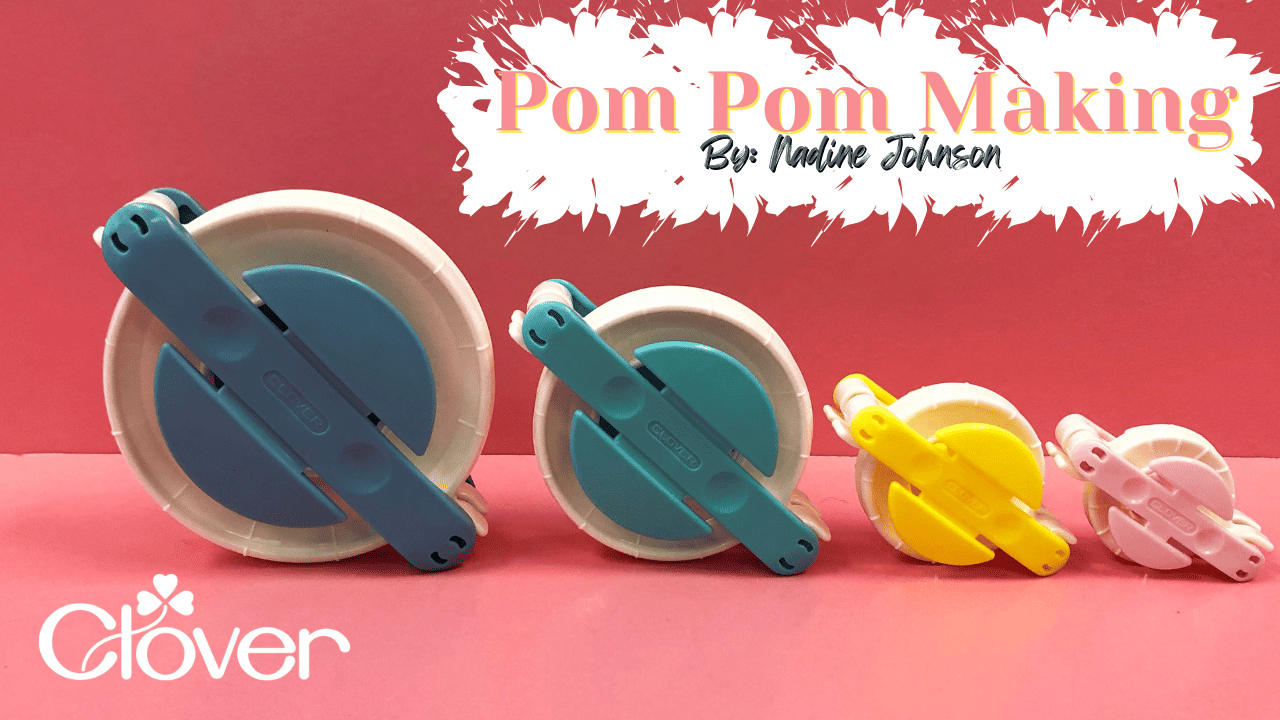 Large Clover Pom Pom Maker Set  Clover pom pom maker, Pom pom