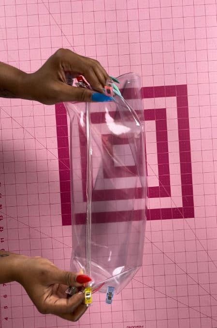 DIY How to sew a PVC/ vinyl tote bag 