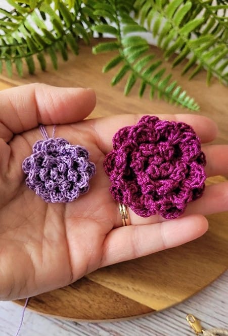 Crochet Flower Bracelet 