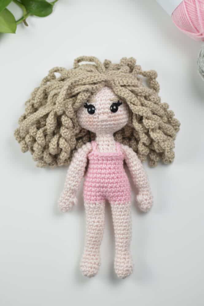 Putting Hair on Crocheted Dolls