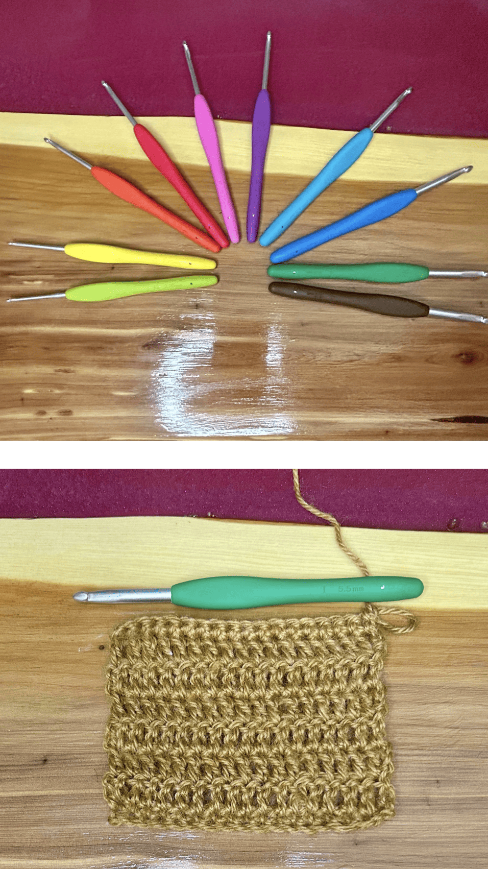 Clover Bamboo Crochet Hook US Size K (6.5 mm) - Morehouse Farm