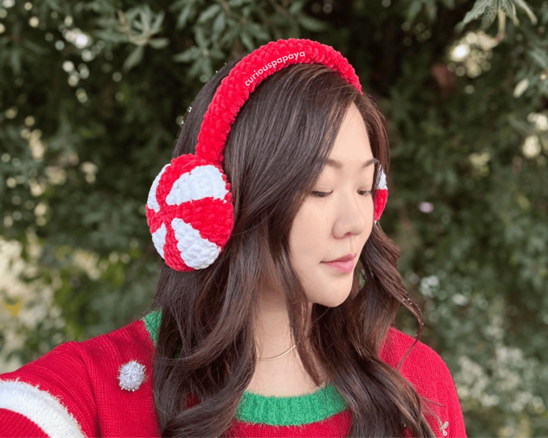 Peppermint Earmuffs *crochet pattern* – Clover Needlecraft