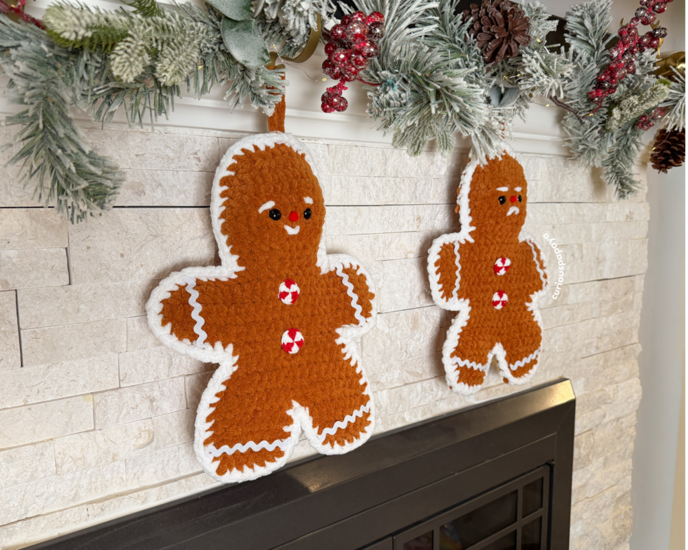 クローバー★クリスマスアレンジメントNo.45 Gingerbread Stockings *crochet pattern* – Clover Needlecraft